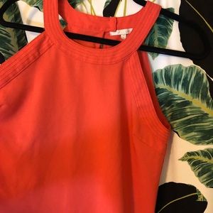 UNDER SKIES coral sleeveless blouse sz M